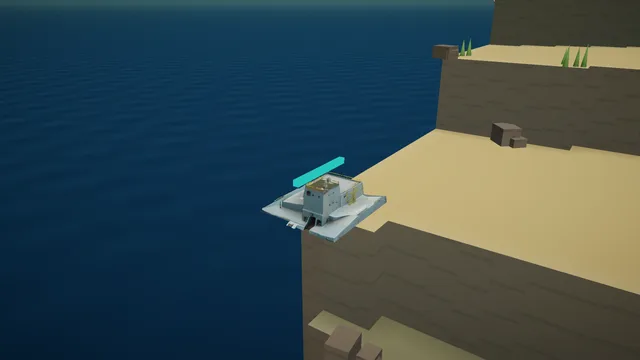 AI-generated 3D model of the waterfall power plant from Endtide